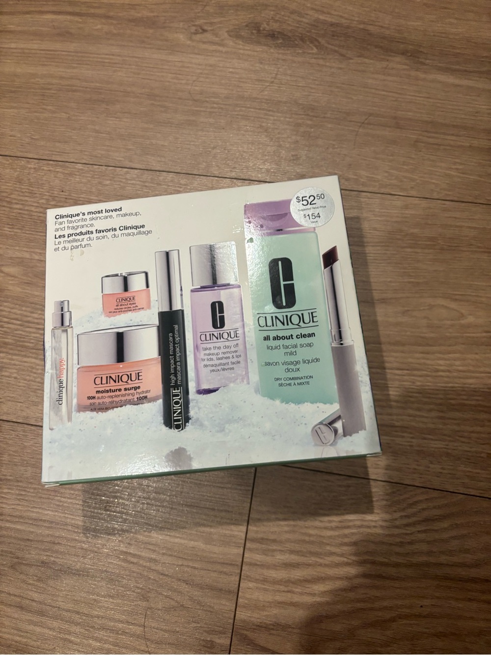 Clinique Skincare & Makeup Set with Mint and Pink Accents